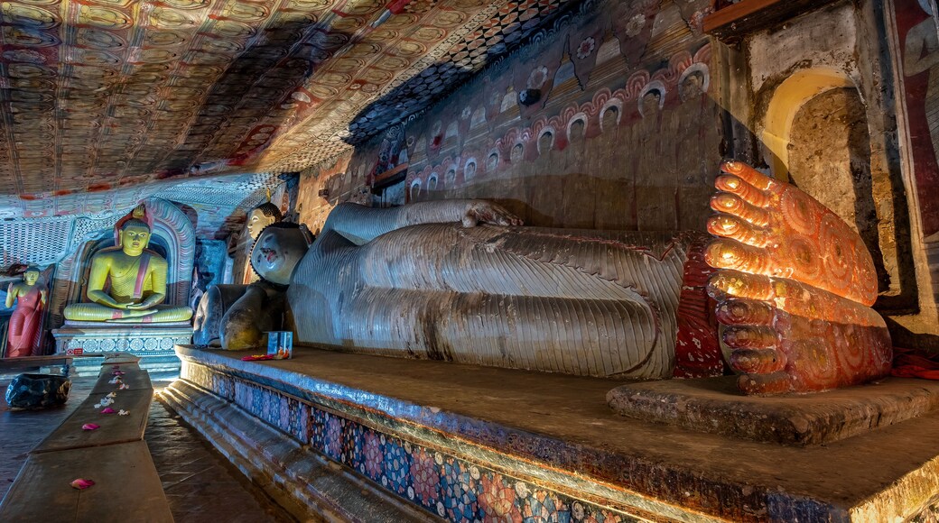 Reclining Buddha at Royal Rock Temple Complex, Dambulla, Sri Lanka