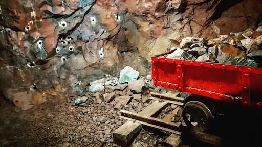 Deep in the mountainside...