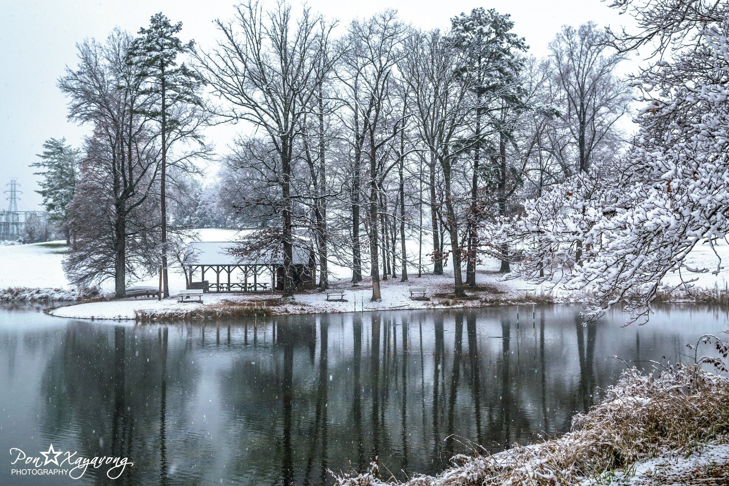 beautiful little park near western piedmont community collage next to the tennis court parking lot.