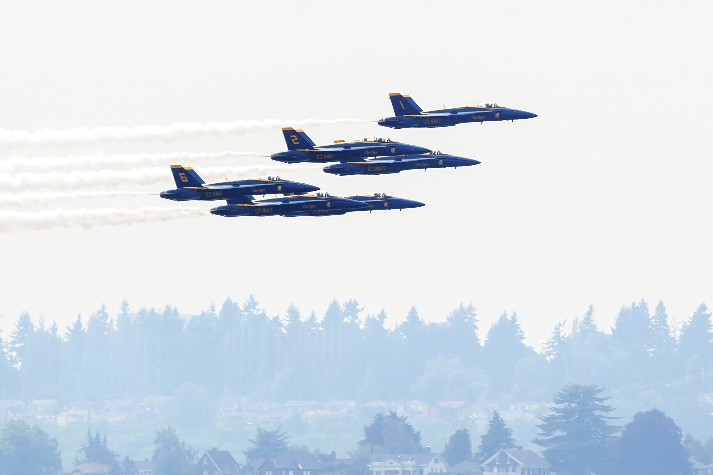 Classic summer event - the Seafair Air Show over Lake Washington.  Great viewing from Mercer Island, Mt Baker Park, and the I90 bridge deck.  Catch it the first weekend of August.