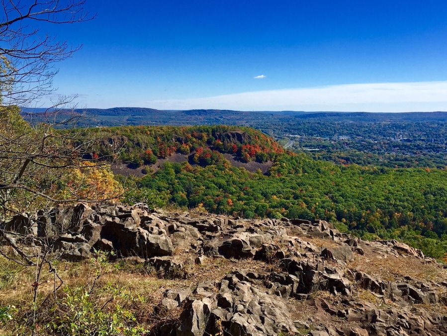 Little bit rocky moderate hike, but when to get to the top you will see several beautiful scenic views including one of the reservoir and a little hedgehog looking island in the middle, especially beautiful in a fall. There are several options for your hike, shorter and longer ones.