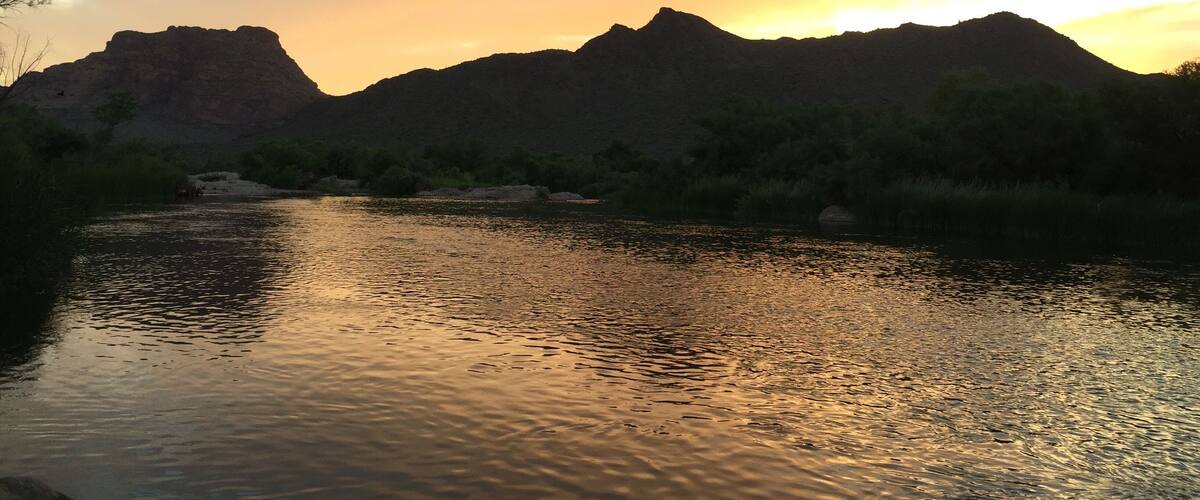 Sunset on the Salt River, AZ on May 14th, 2017.