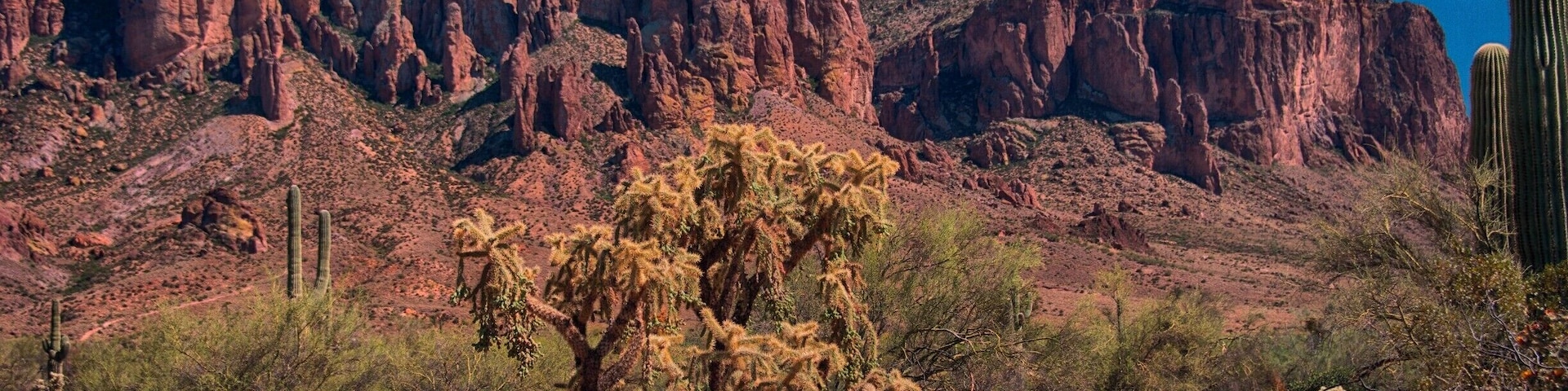 This place has great rock formations, cactus are everywhere and a great old dusty road to travel all around the area.