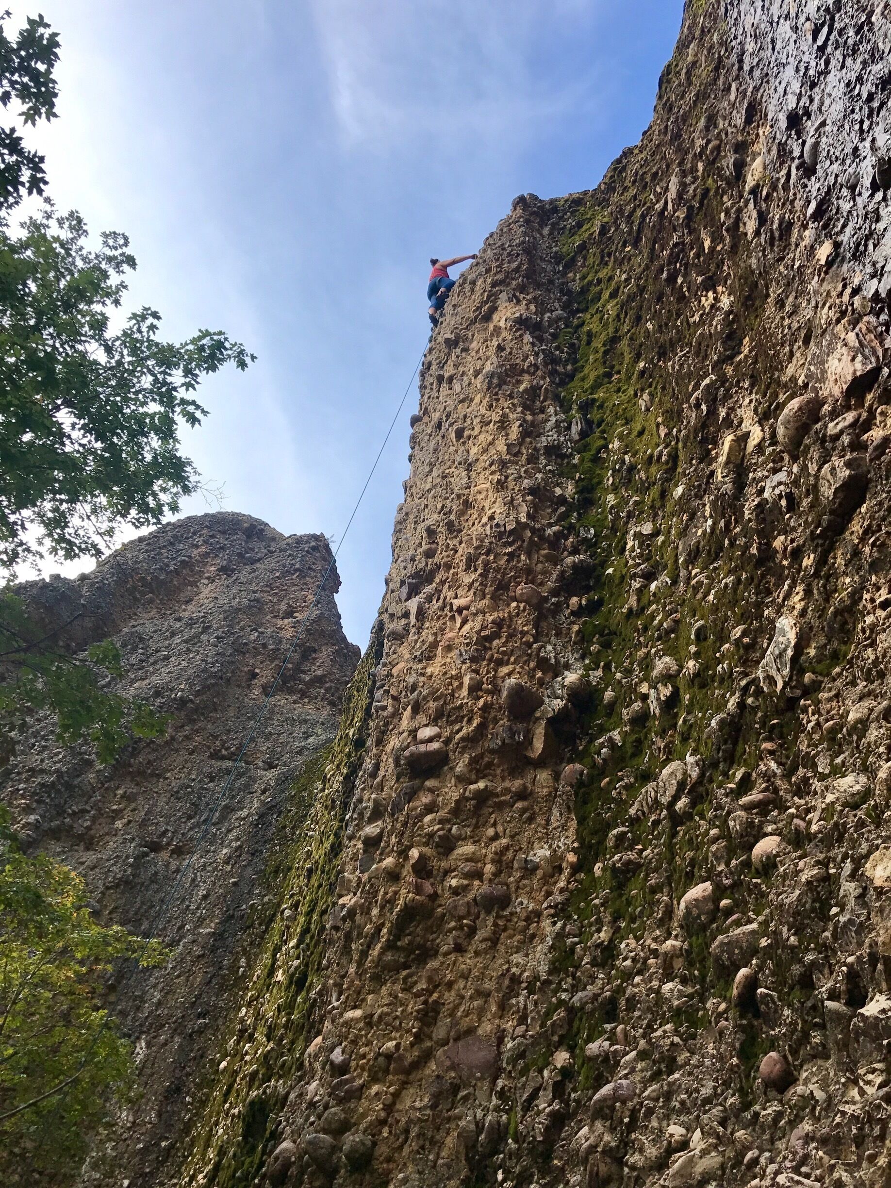 Started our Utah trip with a little climbing at Maple Canyon. This place exceeded my expectations. There is a strenuous mile long hike to the top with a great view. 
