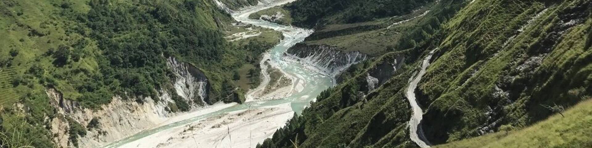 beautiful view of Ramganga valley in Ramari just above raton village. The roads are crazy from Moram to Shama village