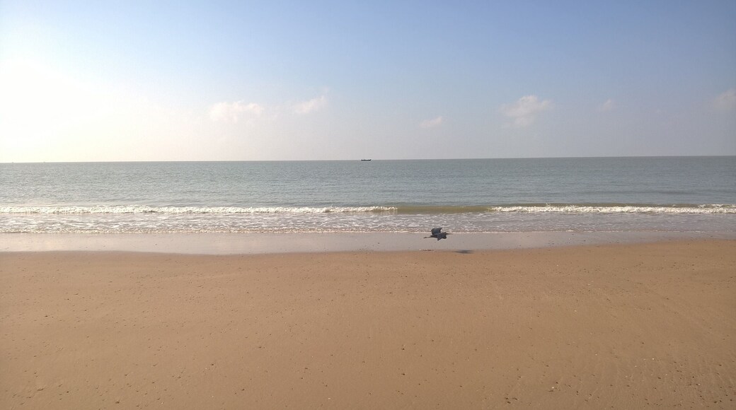 A calm serene beach with no tourist interfere for miles and miles