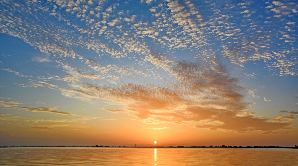 Sunrise over Cocoa Beach along the Banana River in Brevard County, Florida.