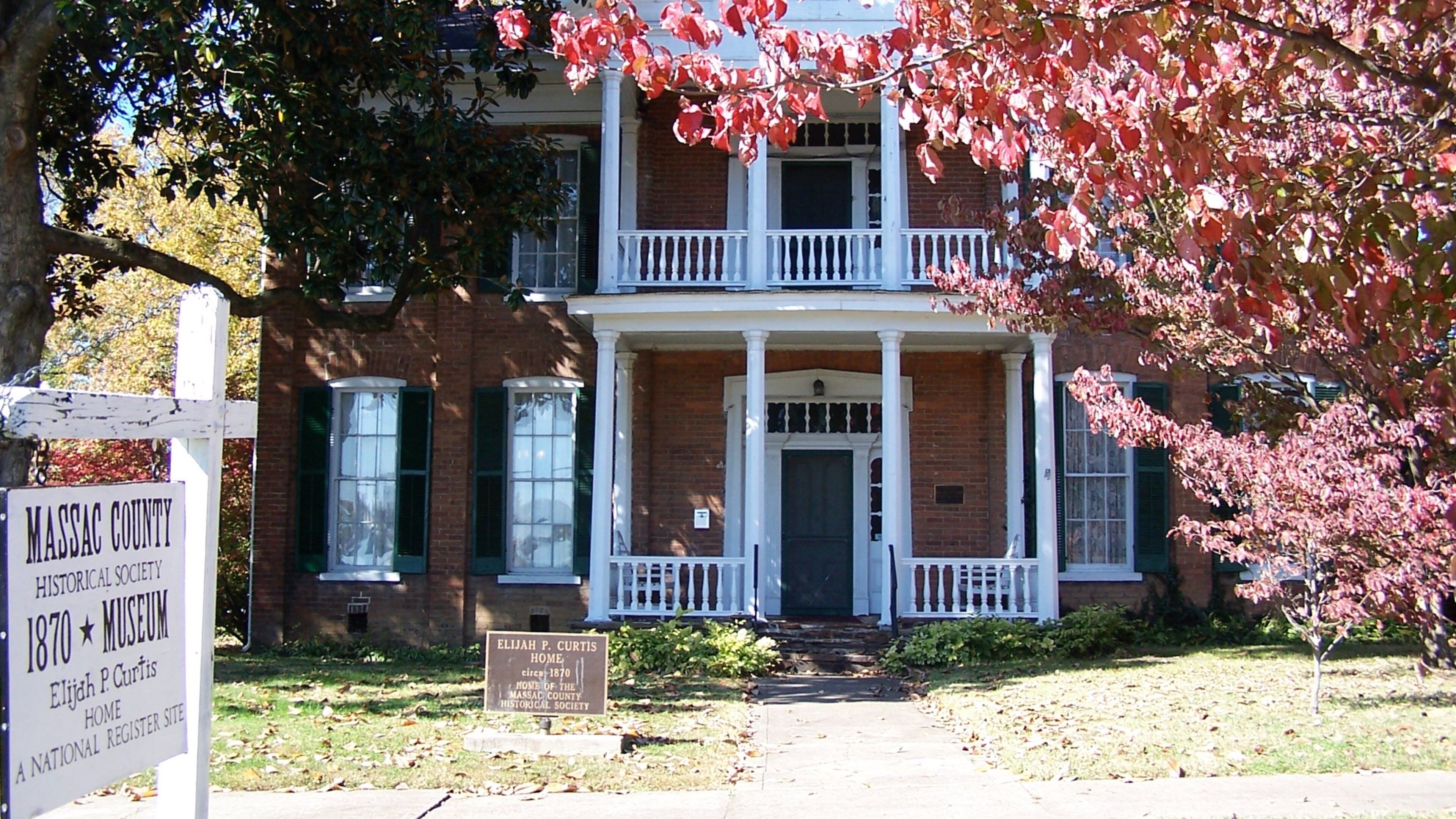 Zuidoost-Illinois toont historische architectuur en een huis