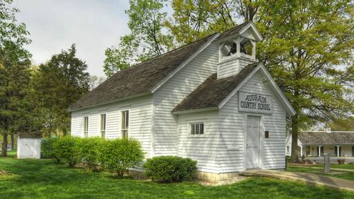 An old historic schoolhouse in Mexico, Missouri