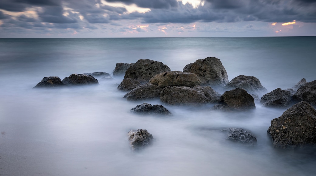 Magic sunrise at Miami Beach.