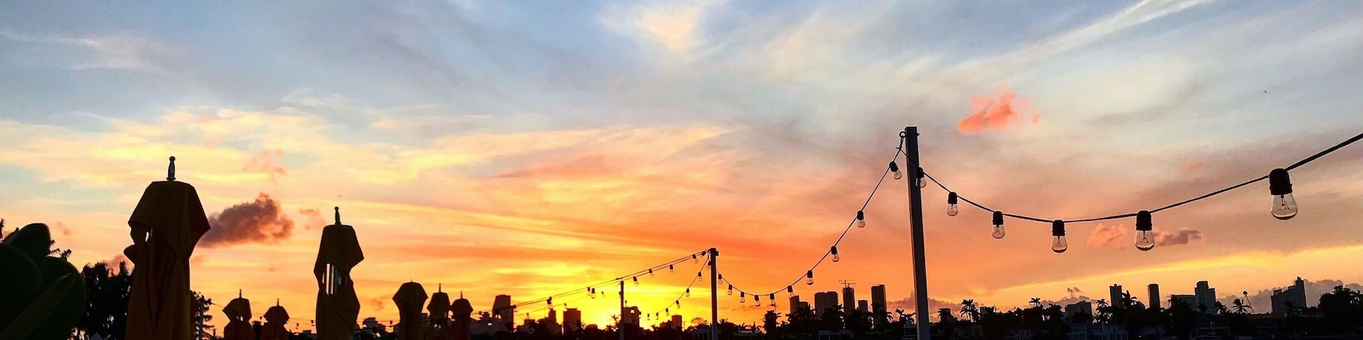 One of the best spots for sunsets in Miami at the Standard Hotel!