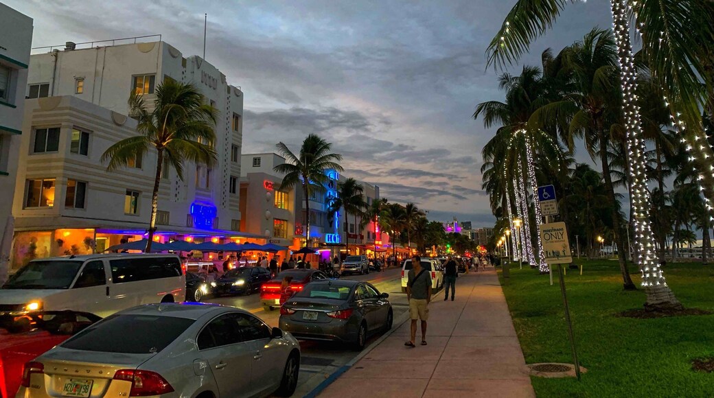 South Beach at dusk.