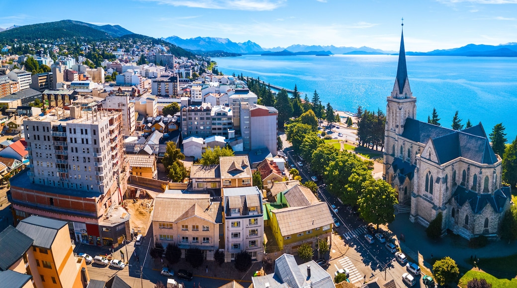 Aerial panorama of the city of Bariloche, Argentina