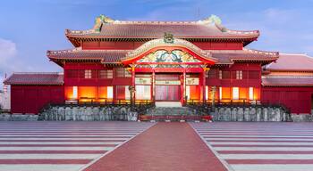 Shuri Castle. Was clearly in use as a castle during the Sanzan period