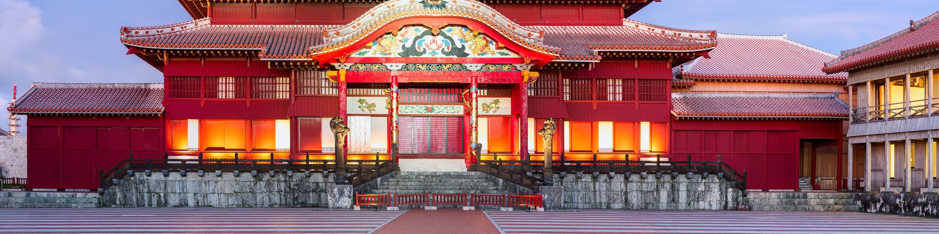 Shuri Castle. Was clearly in use as a castle during the Sanzan period (1322 - 1429)
