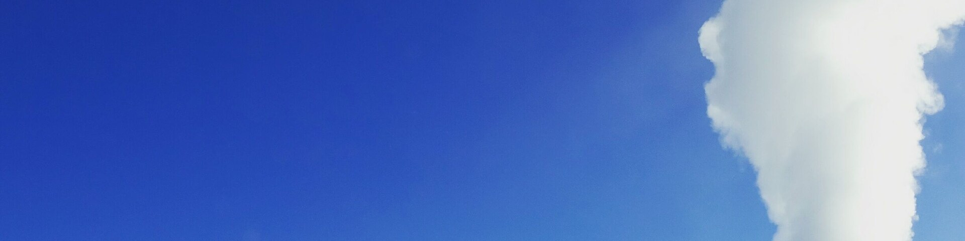 Blue sky and white snow