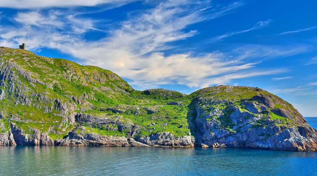 Early Morning panorama of Signal Hill National Historic Site, St John's, Newfoundland & Labrador, Canada