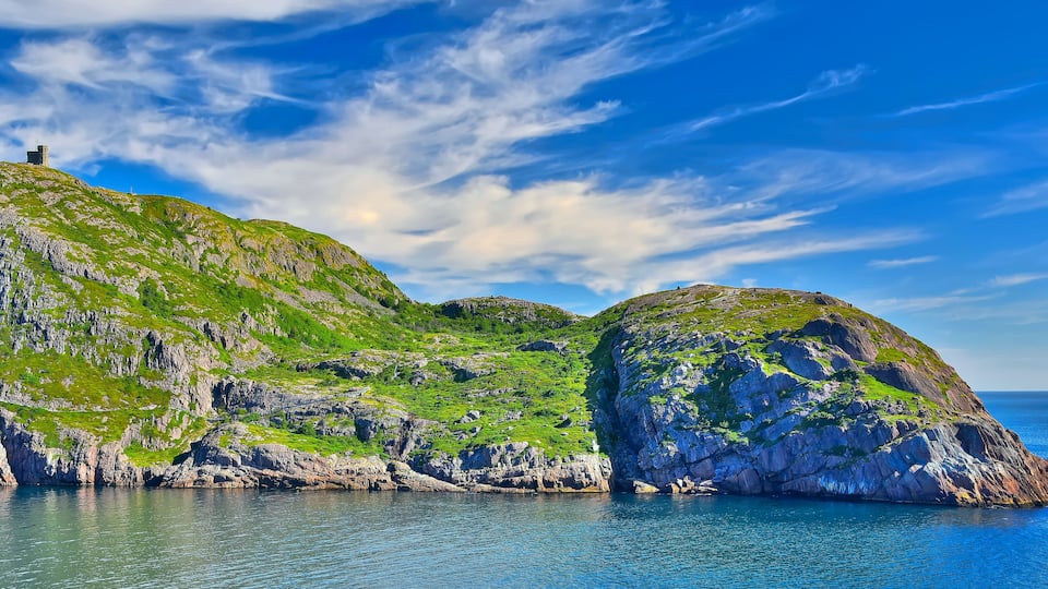 Early Morning panorama of Signal Hill National Historic Site, St John's, Newfoundland & Labrador, Canada
