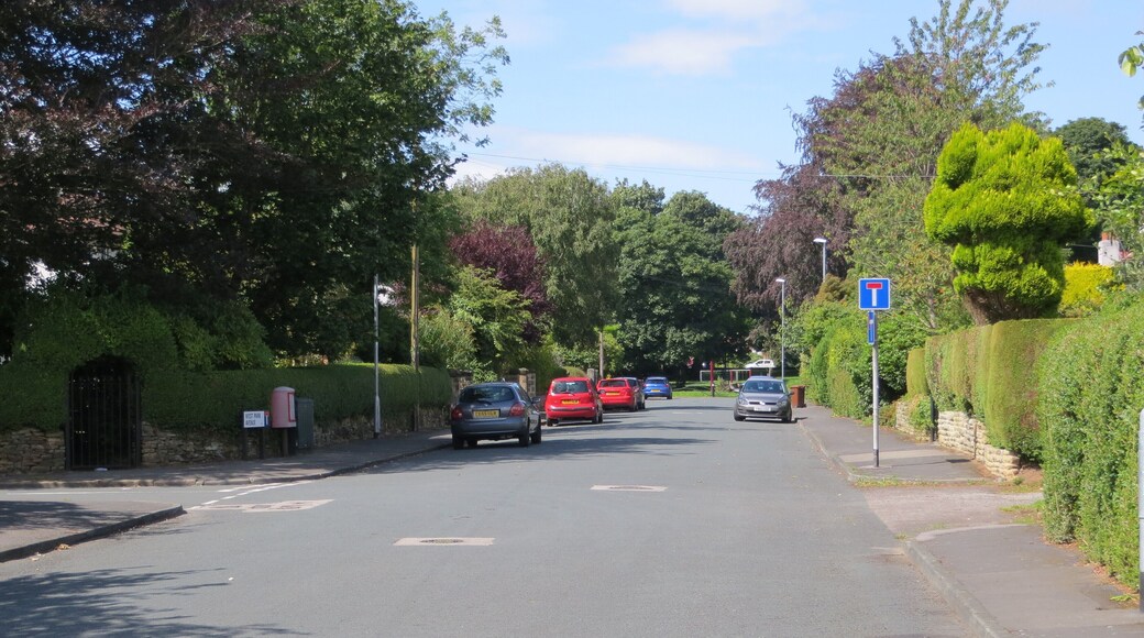 West Park Avenue at its junction with West Park Road in Roundhay, Leeds
