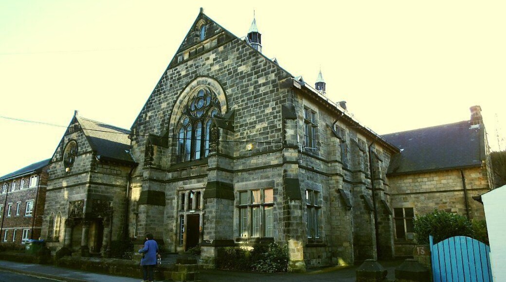 Former St Michael's Institute, Bennett Road. Originally this building was meeting rooms for St Michael's parish church, Headingley nearby, built 1877 by George Corson. Now listed grade 2 (list entry 1255909) and converted for business use.