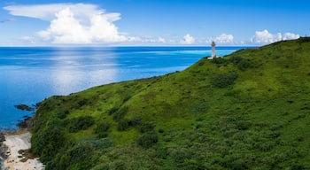 Panoramic of Tropical lagoon of Ishigaki island of Okinawa