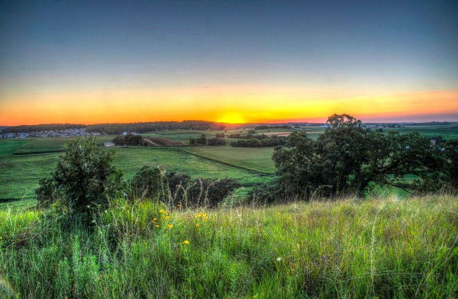 Beautilful Sunset over the Horizon, Pheasant Branch Conservatory