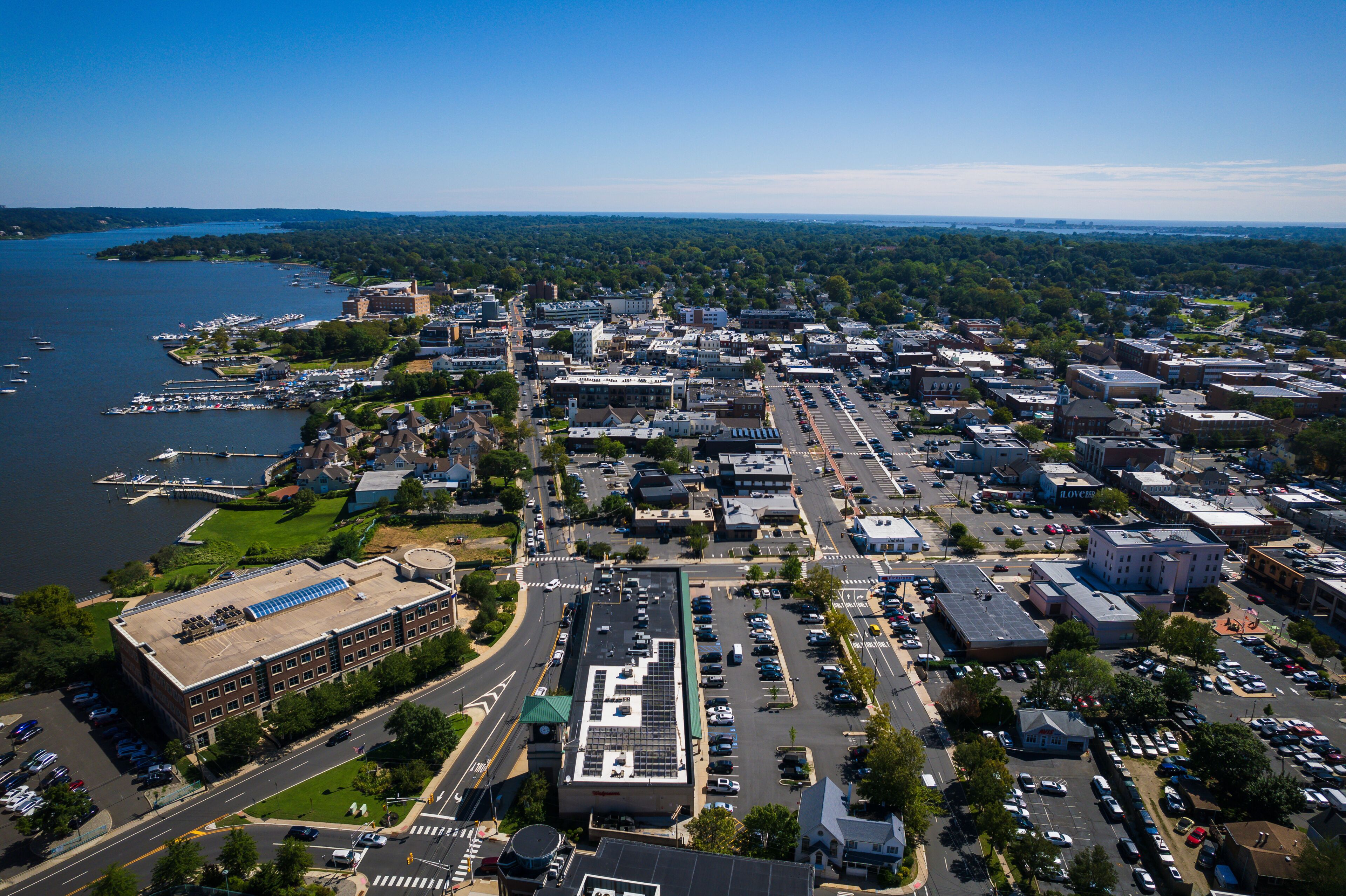 Aerial Drone of Red Bank New Jersey 