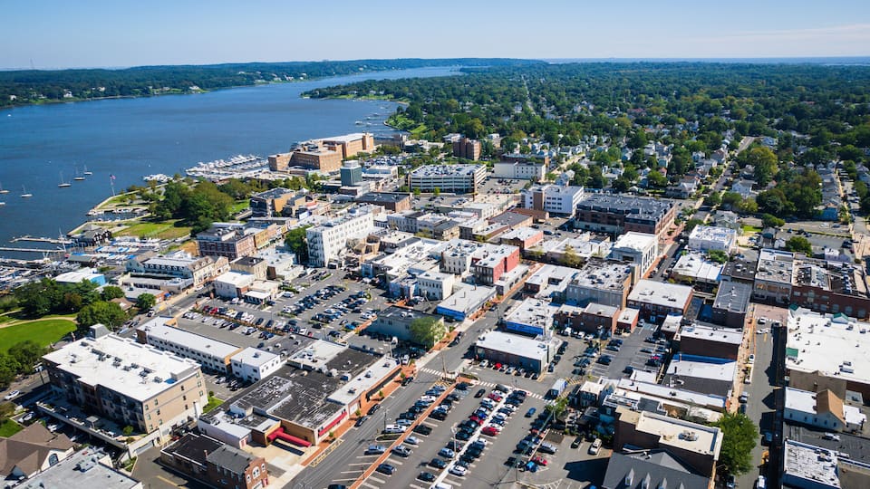 Aerial Drone of Red Bank New Jersey