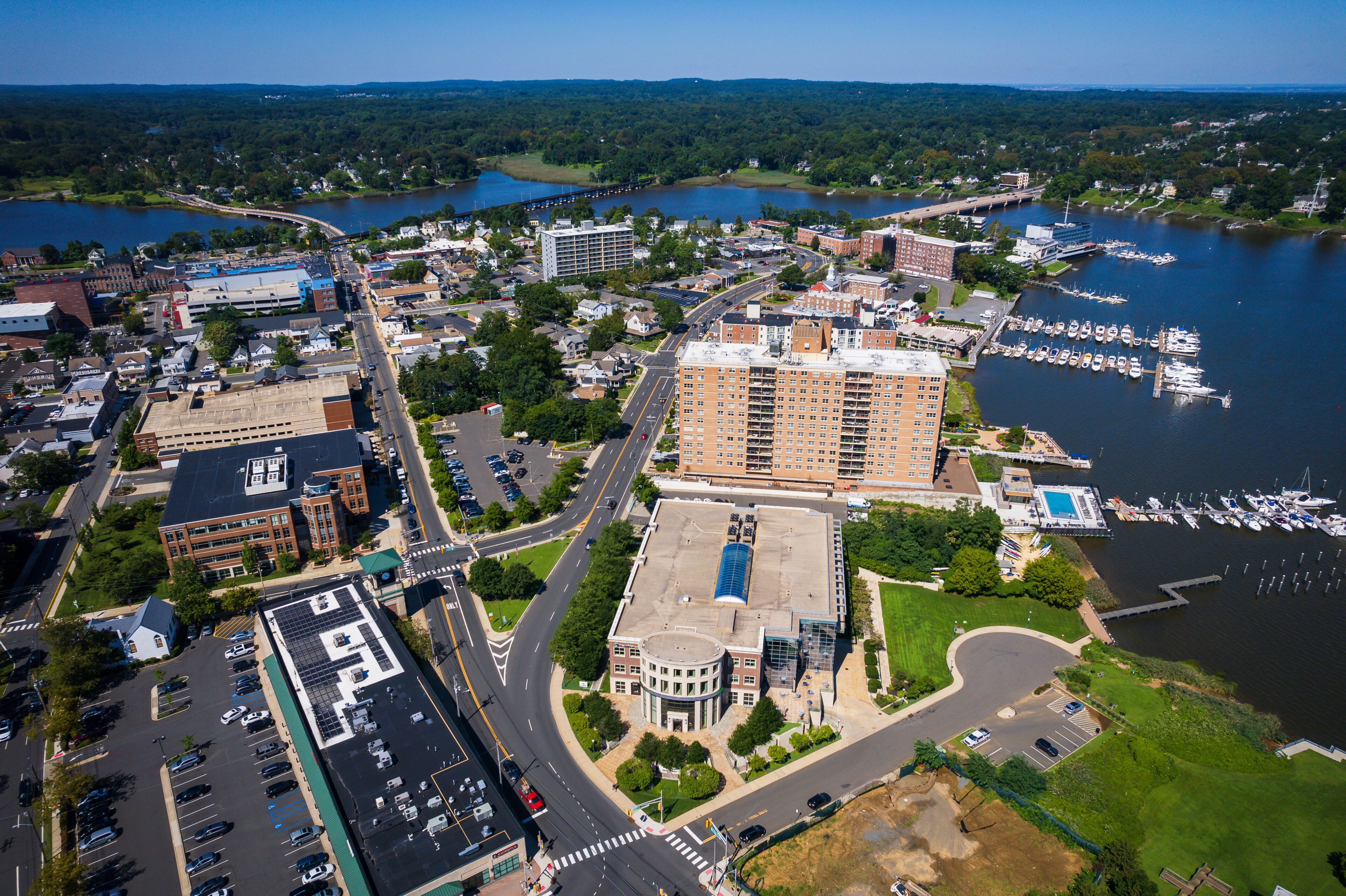 Aerial Drone of Red Bank New Jersey 