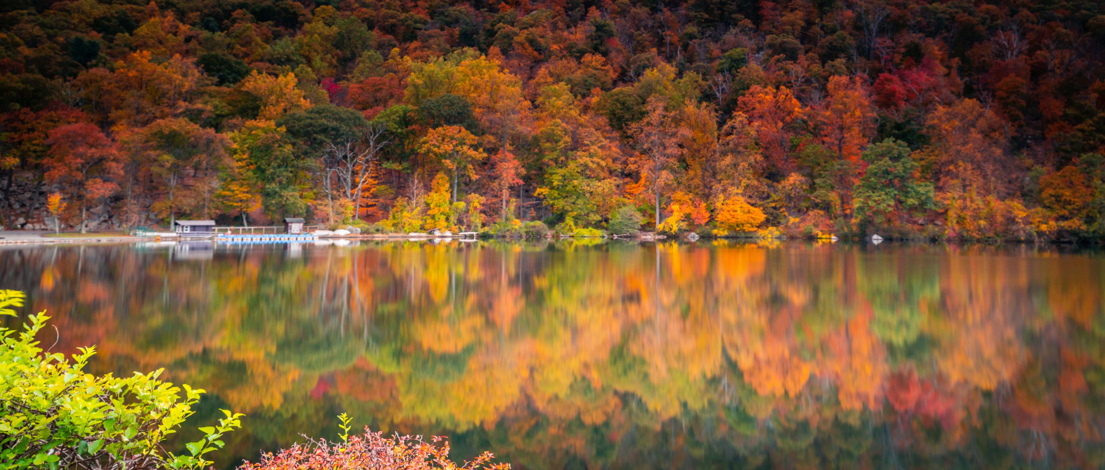 Beautiful Autumn View in Bear Mountain State Park
