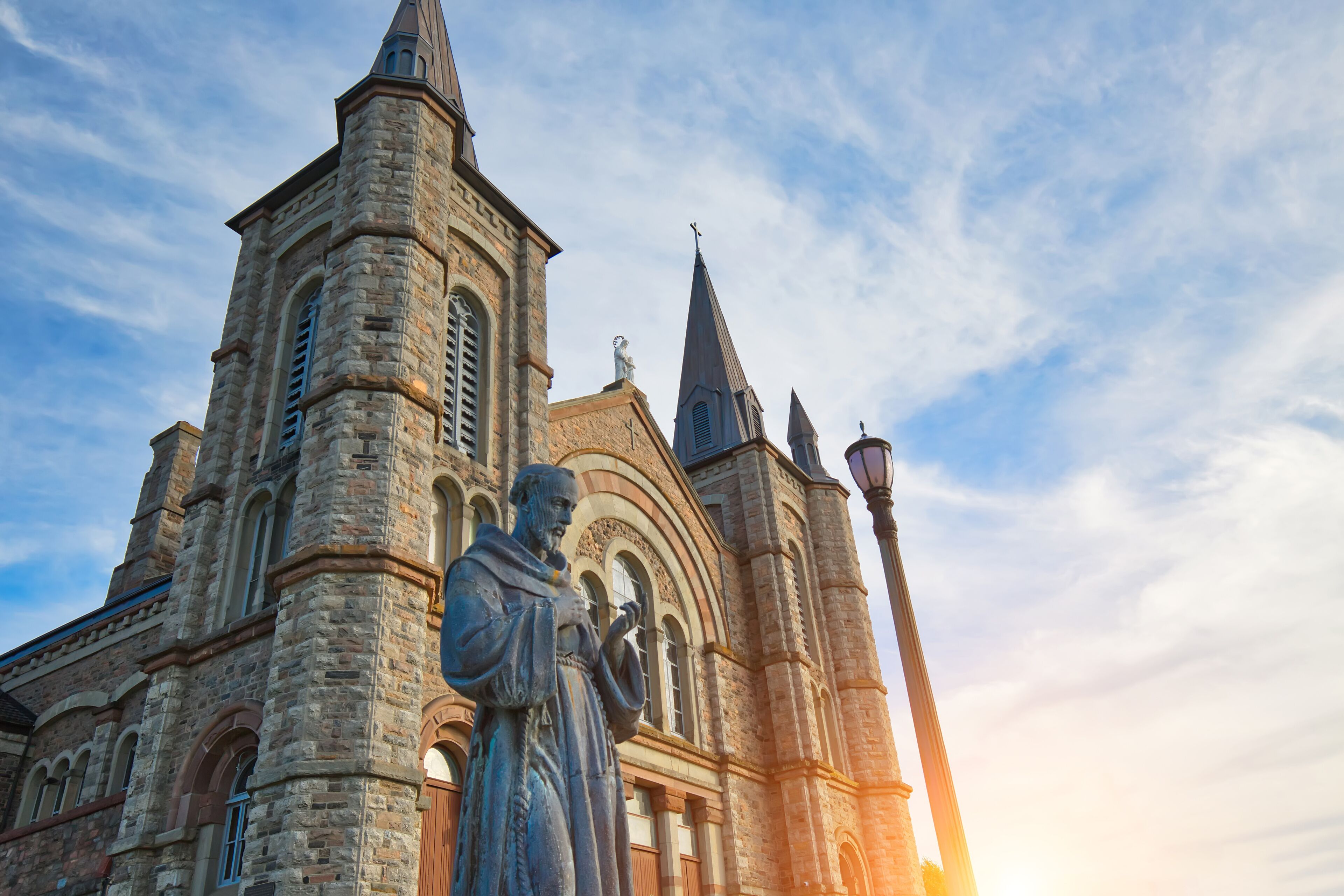 St. Anne Roman Catholic Church in Penetanguishene town located in Georgian Bay in Simcoe County, Ontario, Canada