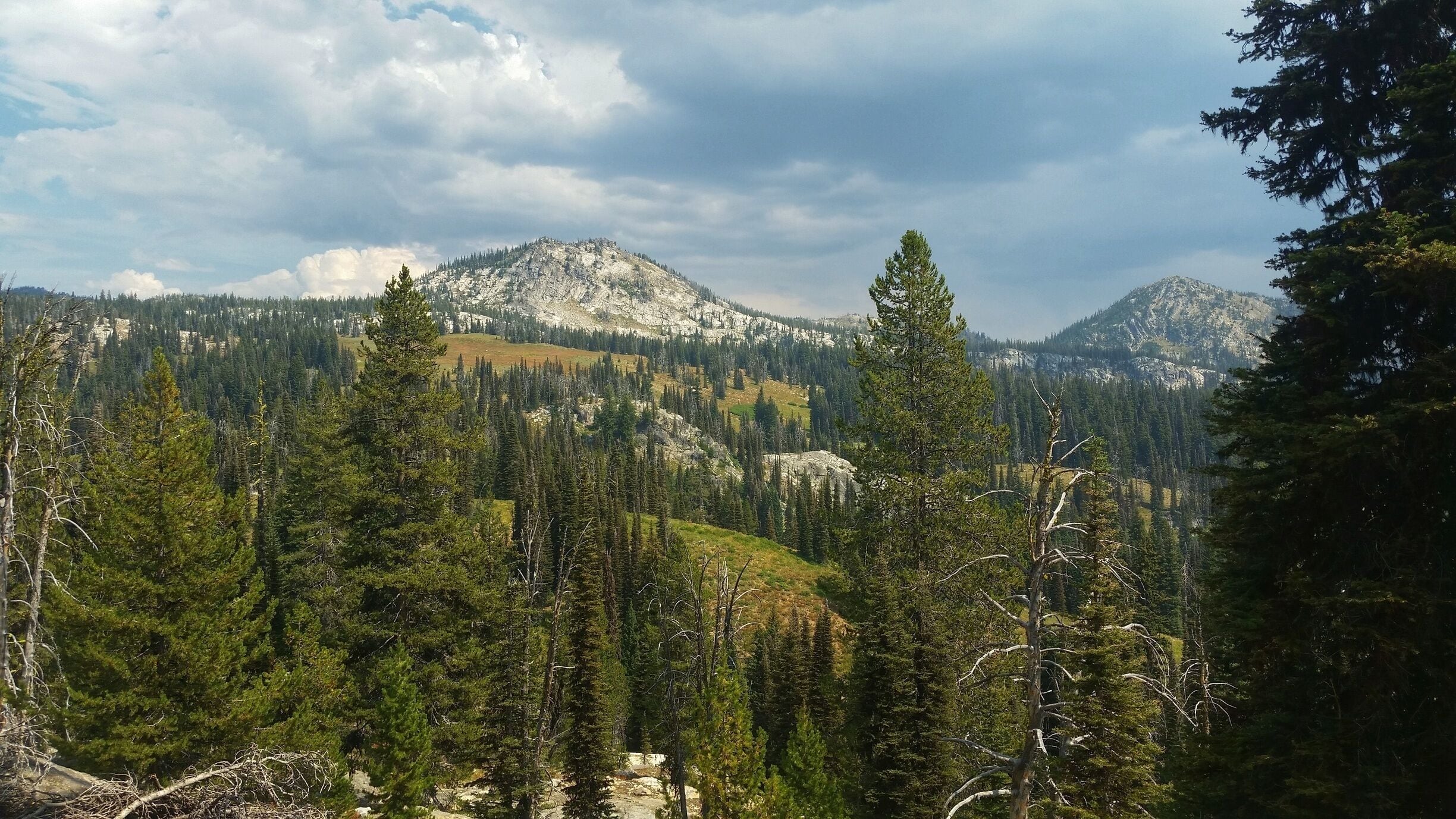 Boulder Lake-Louie Lake hike. Beautiful scenery!   Great hike! Buckhorn Mountain and Rapid Peak seen in the background.    
