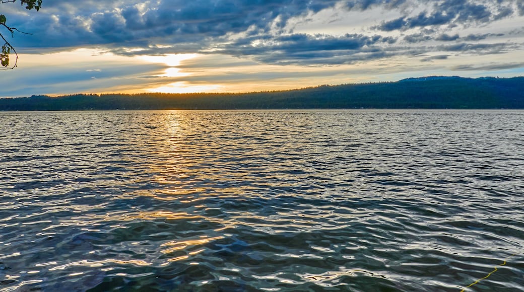 Sunset on Payette Lake at Ponderosa State Park outside of McCall, Idaho.