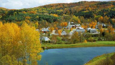 AGDC2F New England village of Chelsea in Vermont in autumn