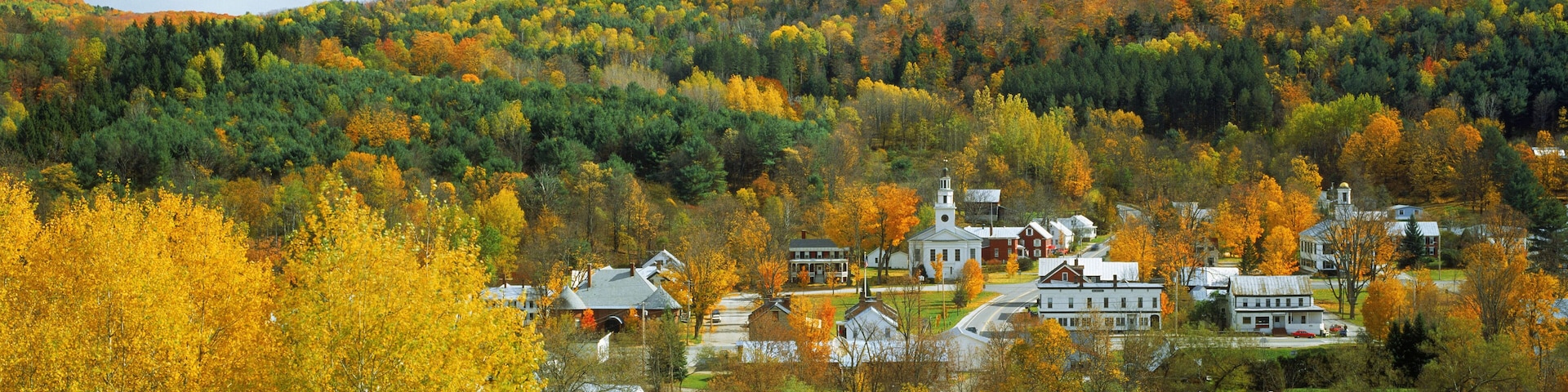 AGDC2F New England village of Chelsea in Vermont in autumn