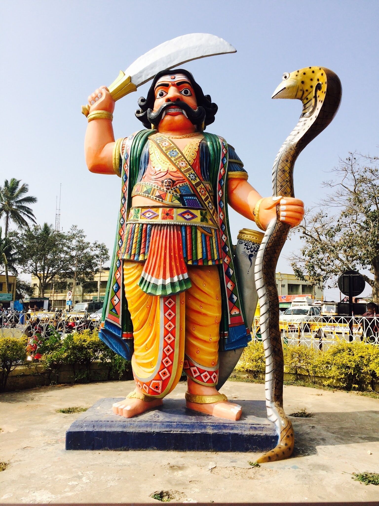The mahishadur statue in Mysore. #stunningstructure