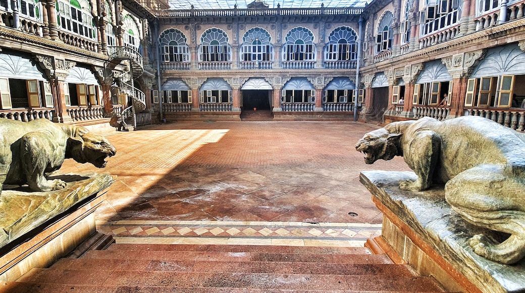 Stunning courtyard in Mysore Palace.
