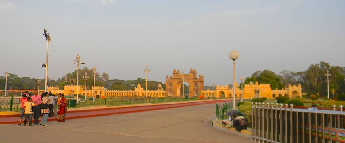 Mysore featuring street scenes