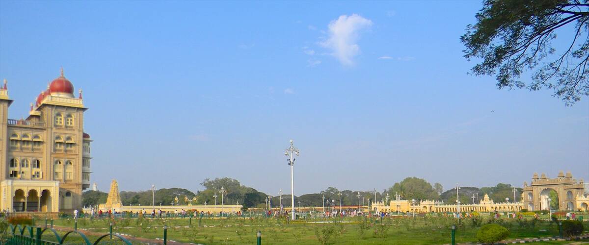 Mysore showing a garden