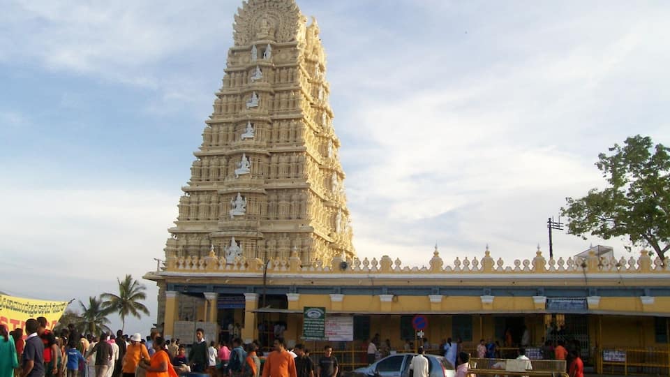 A Beautiful Temple in Mysore in South India