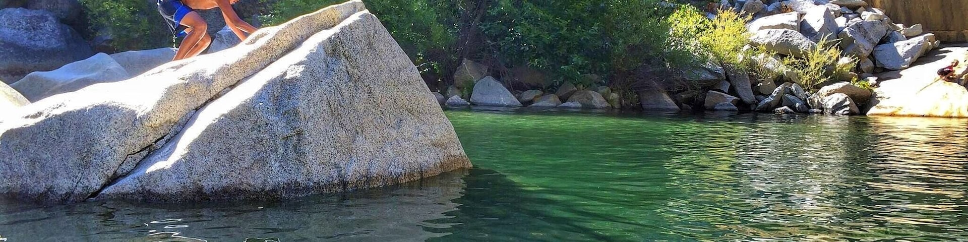 I loved coming here during summertime with my kids. Water is very clear and beautiful scenery.