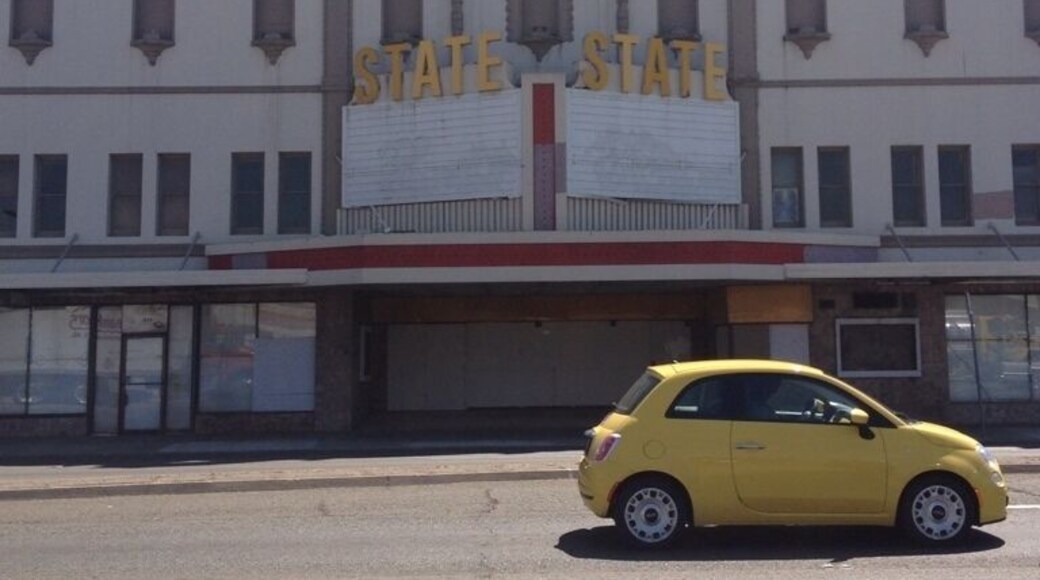 The old State Theater on Hwy 70 through the heart of Marysville