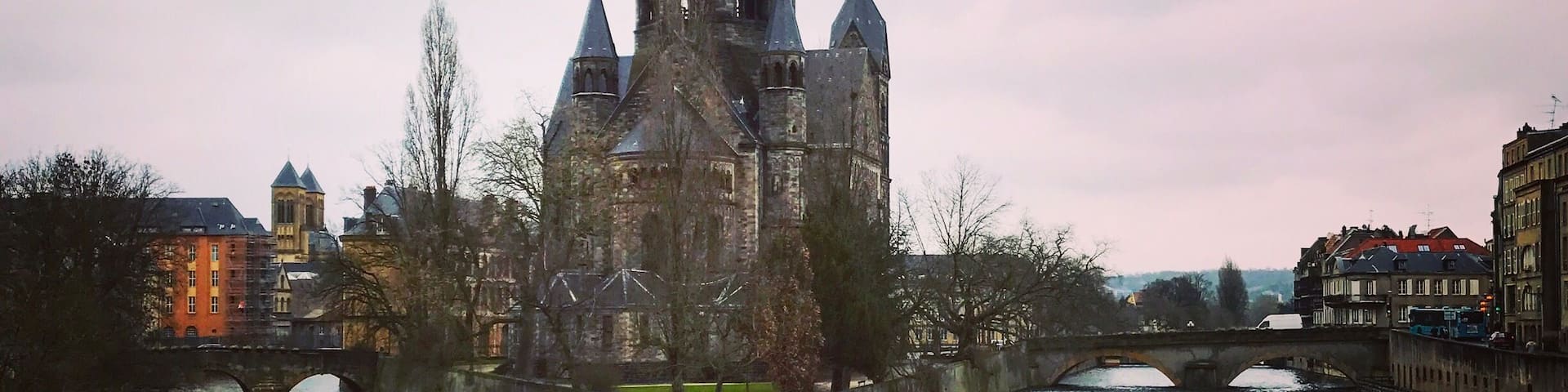 Beautiful Little church on the river lovely walk along the river or if you fancy shopping large town center