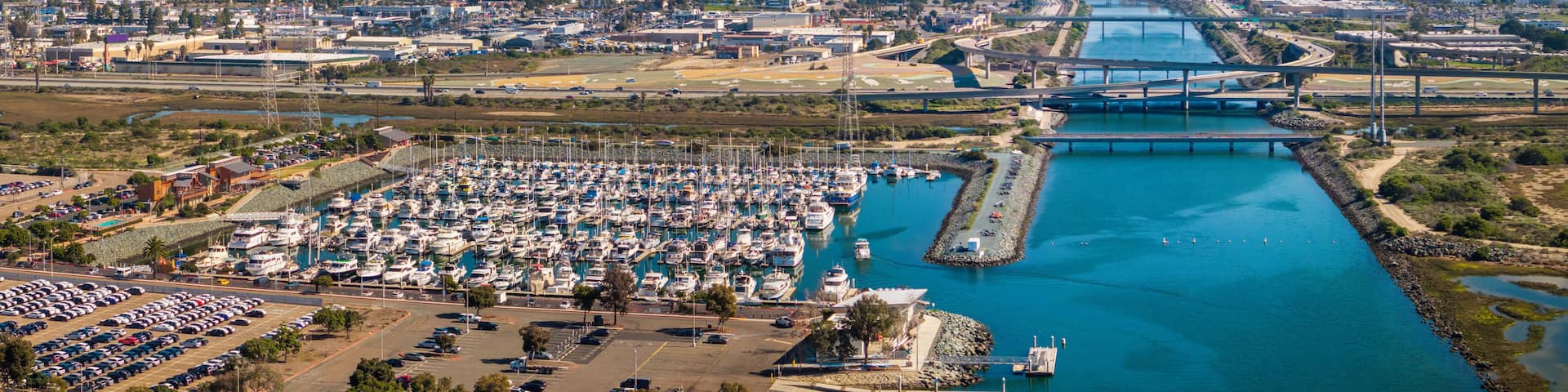 Aerial view of National City in San Diego