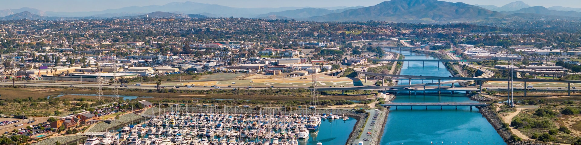 Aerial view of National City in San Diego