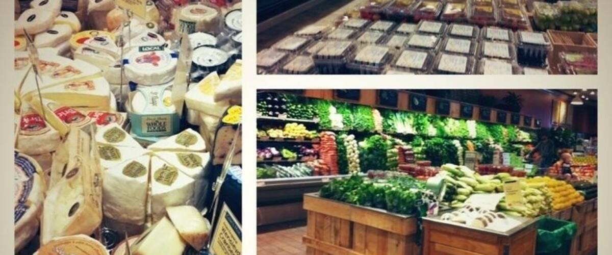 Rows of healthy produce and goods. Bringing healthy to everyday life for the fattening USA.