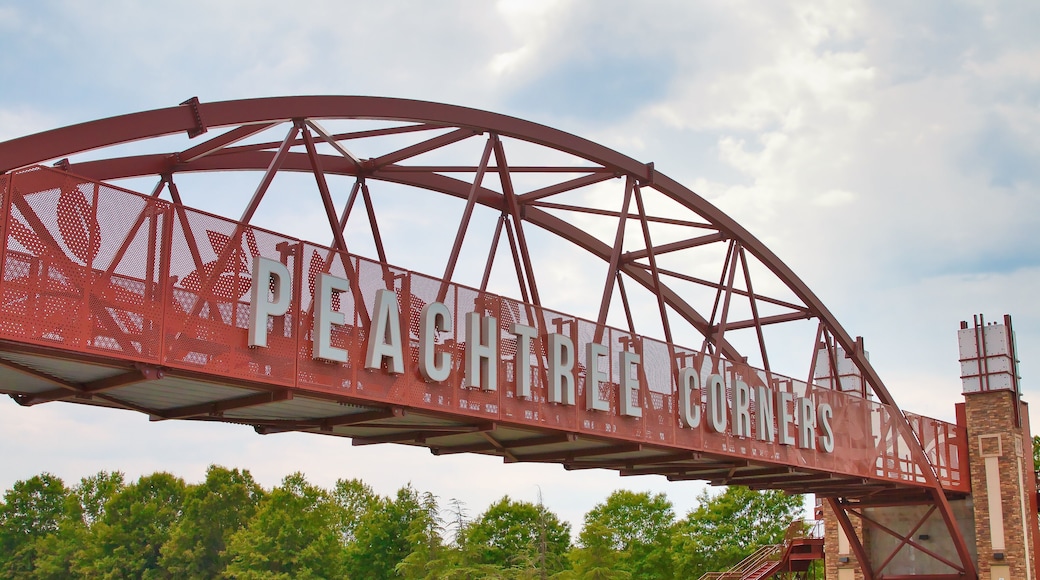 Peachtree Corners sign in Norcross Georgia
