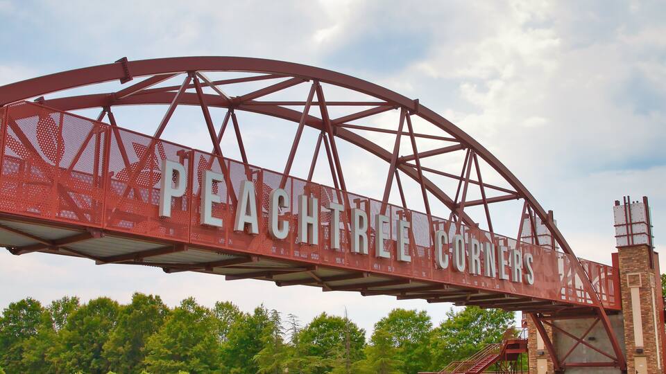 Peachtree Corners sign in Norcross Georgia