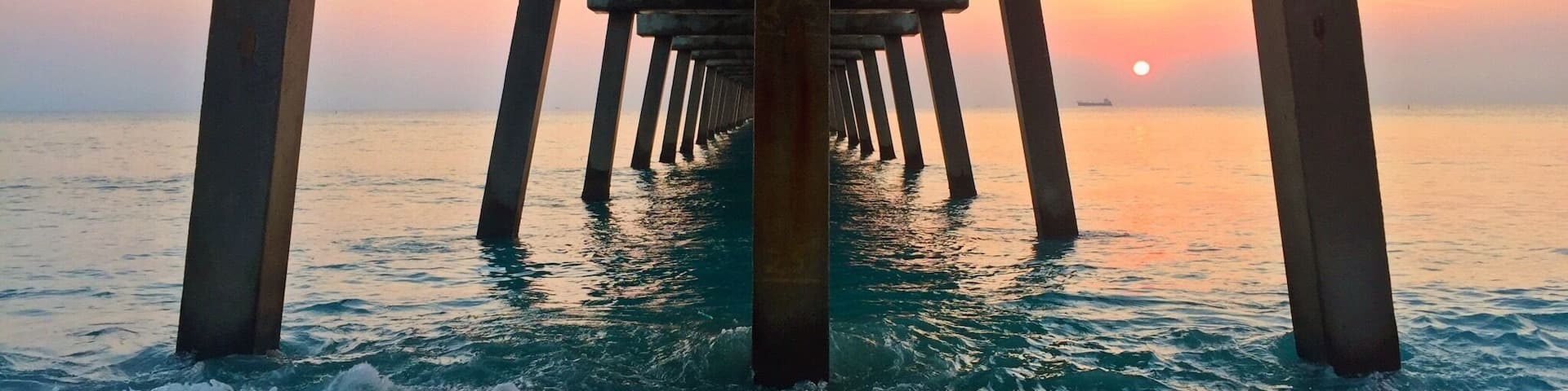 Beautiful morning at the pier.