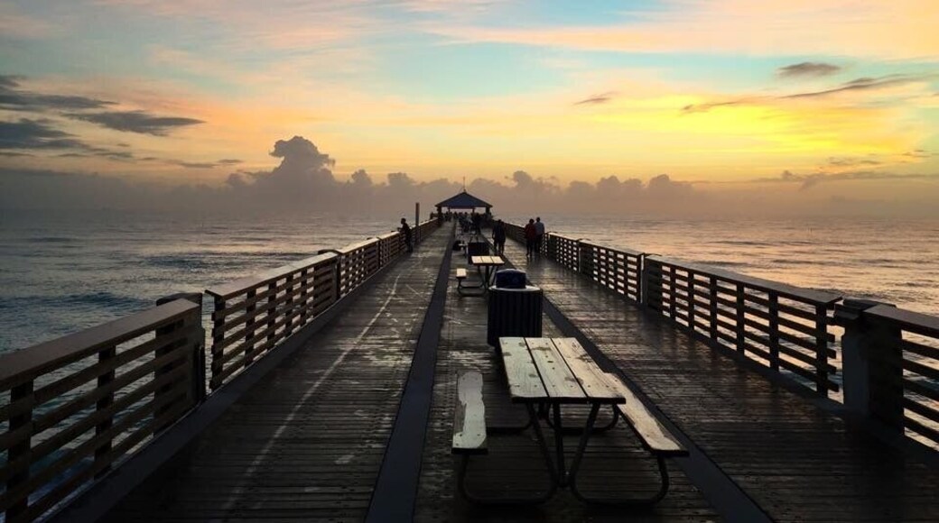 The Juno Beach Pier isn't just a great place for fishing. I love walking out there to watch the sunrise. For $1, you can walk out to the end and watch the sun rise over the Atlantic.